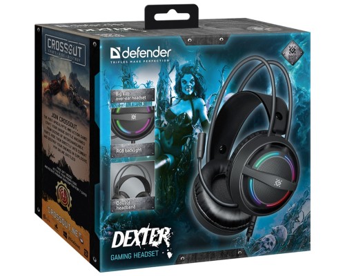 Навушники Defender Dexter RGB Black (64595)