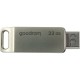 USB флеш накопичувач Goodram 32GB ODA3 Silver USB 3.0 / Type-C (ODA3-0320S0R11)