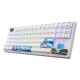 Клавіатура Hator Rockfall 2 Mecha TKL Authentic Edition Aurum Milky Way Silent USB Fighting Cats (HTK-532)
