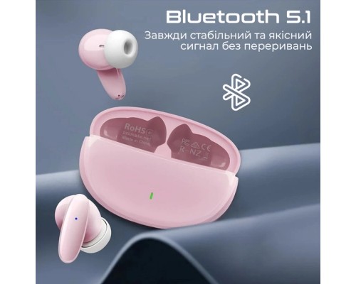 Навушники Promate Lush Pink (lush.pink)