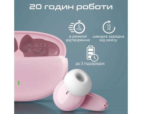 Навушники Promate Lush Pink (lush.pink)