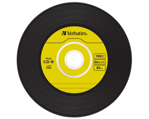 Диск CD Verbatim CD-R 700Mb 52x Slim case Vinyl AZO (43426)