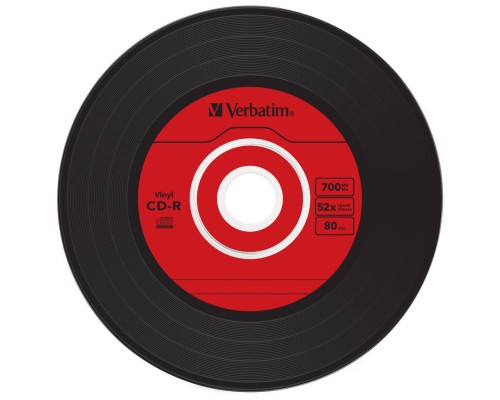 Диск CD Verbatim CD-R 700Mb 52x Slim case Vinyl AZO (43426)