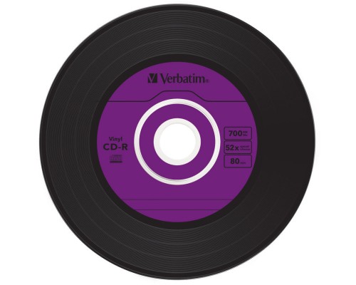 Диск CD Verbatim CD-R 700Mb 52x Slim case Vinyl AZO (43426)
