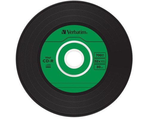 Диск CD Verbatim CD-R 700Mb 52x Slim case Vinyl AZO (43426)