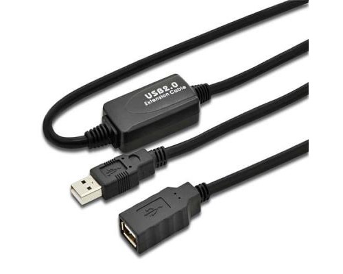 Дата кабель USB 2.0 AM/AF 10.0m active Digitus (DA-73100-1)