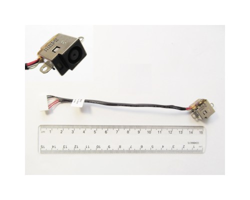Роз'єм живлення ноутбука з кабелем для HP PJ362 (7.4mm x 5.0mm + center pin), 7-pin, Универсальный (A49055)