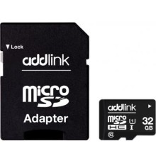 Карта пам'яті AddLink 32GB microSDHC class 10 UHS-I U1 (ad32GBMSH310A)