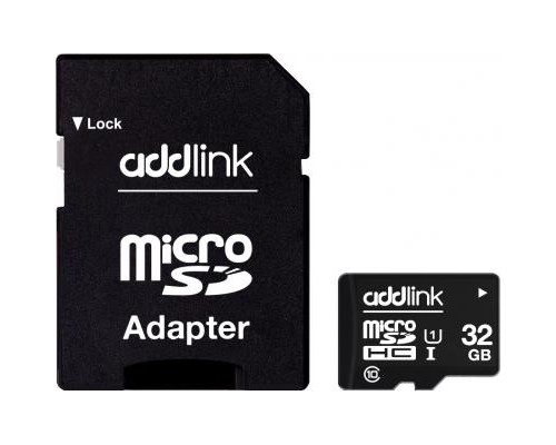 Карта пам'яті AddLink 32GB microSDHC class 10 UHS-I U1 (ad32GBMSH310A)