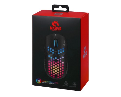 Мишка Marvo G961 RGB-LED USB Black (G961)