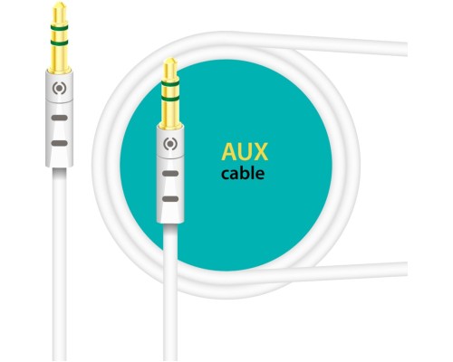 Кабель мультимедійний AUX 1.0m CB-AW11 white Piko (1283126489167)