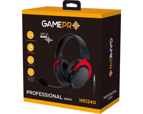 Навушники GamePro HS1240 Black/Red (HS1240)