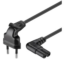 Кабель живлення C7 1.2m 0.5mm PC-184/2 CEE7/16-C7 2 pin Voltronic (PC-184/2 CEE7/16-C7 CU12)