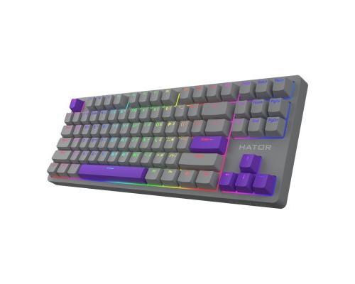 Клавіатура Hator Rockfall 2 Autograph Edition Mecha TKL Aurum Choco USB Titanium (HTK-526)