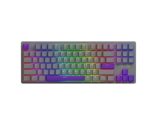 Клавіатура Hator Rockfall 2 Autograph Edition Mecha TKL Aurum Choco USB Titanium (HTK-526)