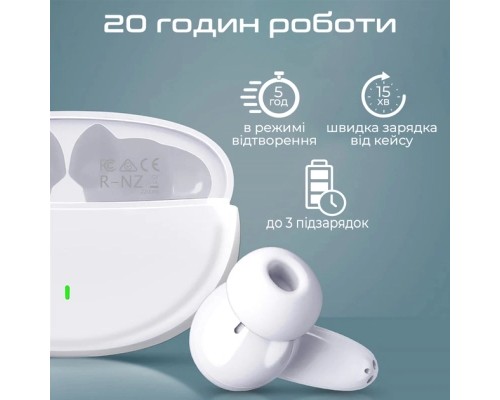 Навушники Promate Lush White (lush.white)