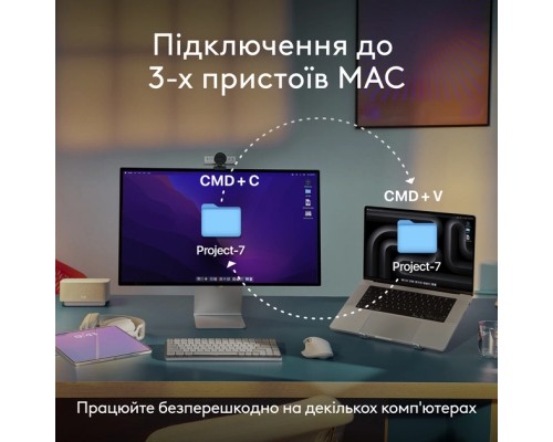 Мишка Logitech MX Anywhere 3S для MAC Wireless Pale Grey (910-006946)