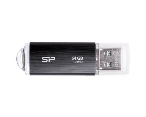 USB флеш накопичувач Silicon Power 64GB Blaze B02 Black USB 3.1 (SP064GBUF3B02V1K)