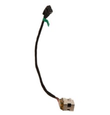 Роз'єм живлення ноутбука з кабелем для HP PJ467, PJ551 (7.4mm x 5.0mm + center pin), Универсальный (A49066)