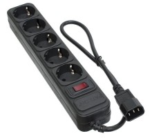 Мережевий фільтр живлення Patron 0.5 m3*1mm2 (SP-1052U) 5 розеток BLACK (EXT-PN-SP-1052U)