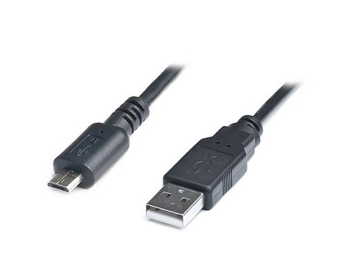 Дата кабель USB 2.0 AM to Micro 5P 2.0m Pro black REAL-EL (EL123500025)