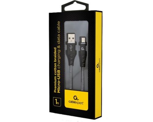 Дата кабель USB 2.0 Micro 5P to AM Cablexpert (CC-USB2B-AMmBM-1M-BW)