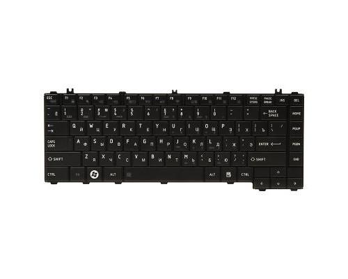 Клавіатура ноутбука PowerPlant TOSHIBA Satellite L600 черный, черный фрейм (KB311958)