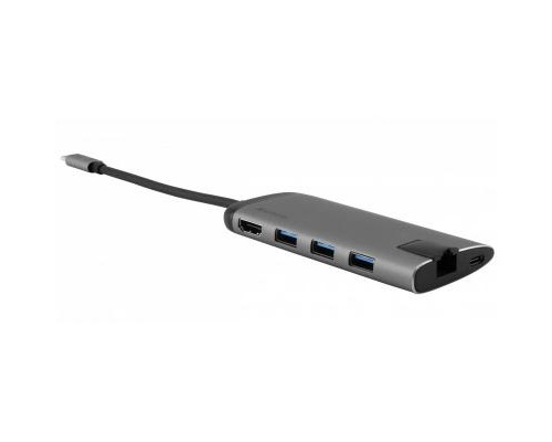 Концентратор Verbatim USB-C to U3.1G1/U3.0/HDMI/SD/mSD/RJ45 (49142)