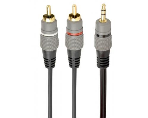 Кабель мультимедійний Jack 3.5mm to 2хRCA 2.5m Cablexpert (CCA-352-2.5M)