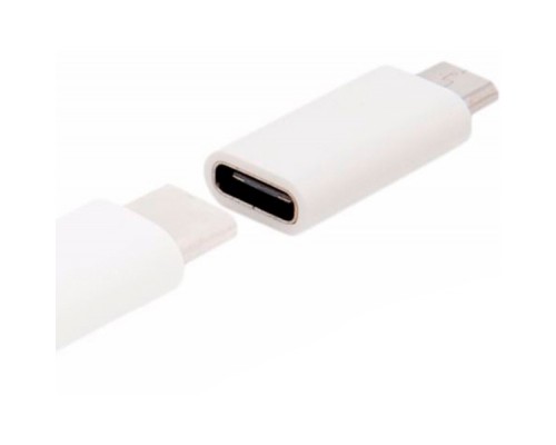 Перехідник Lapara Micro USB Male to USB 3.1 Type-C Female white (LA-MaleMicroUSB-TypeC-Female white)