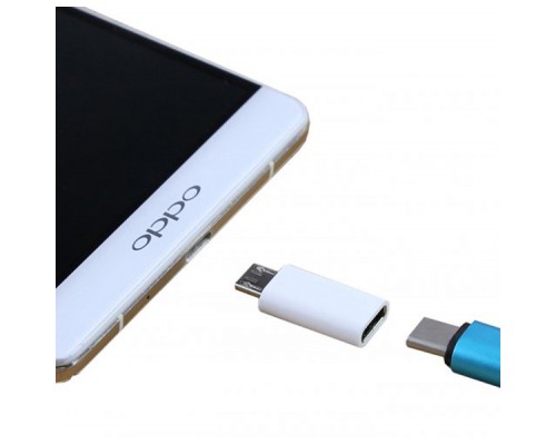 Перехідник Lapara Micro USB Male to USB 3.1 Type-C Female white (LA-MaleMicroUSB-TypeC-Female white)