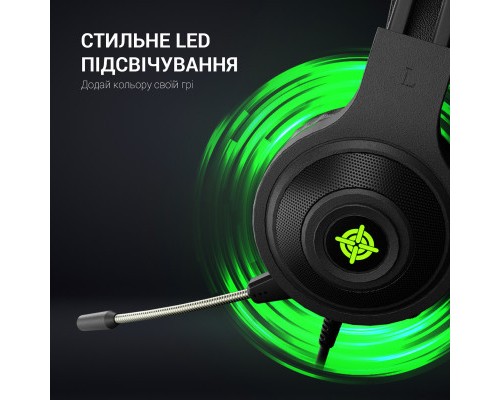 Навушники GamePro Racer HS610G Black-Green (HS610G)