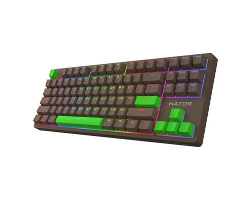 Клавіатура Hator Rockfall 2 Autograph Edition Mecha TKL Aurum Choco USB Choco (HTK-527)