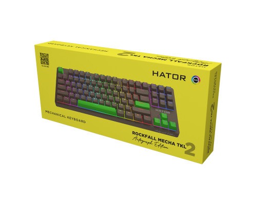 Клавіатура Hator Rockfall 2 Autograph Edition Mecha TKL Aurum Choco USB Choco (HTK-527)