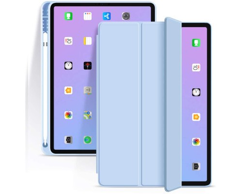 Чохол до планшета BeCover Tri Fold Hard TPU Apple iPad Air 4 10.9 2020/2022 Light Blue (706752) (706752)