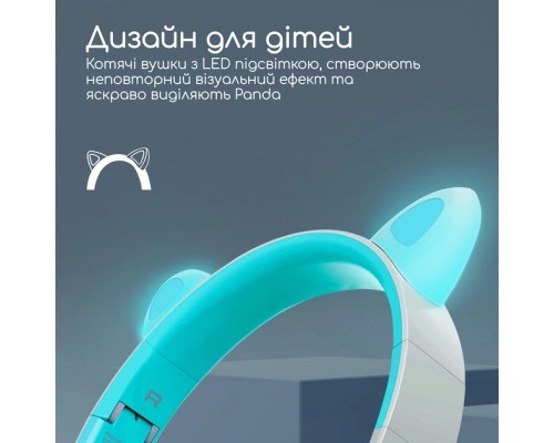 Навушники Promate Panda Aqua (panda.aqua)