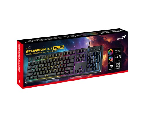 Клавіатура Genius Scorpion K7 Plus USB UA Black (31310056404)