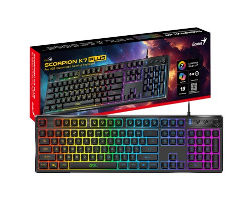 Клавіатура Genius Scorpion K7 Plus USB UA Black (31310056404)