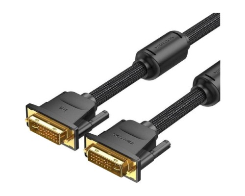 Кабель мультимедійний DVI to DVI 24+1pin 3.0m 2K 60Hz ferrite Vention (EAEBI)