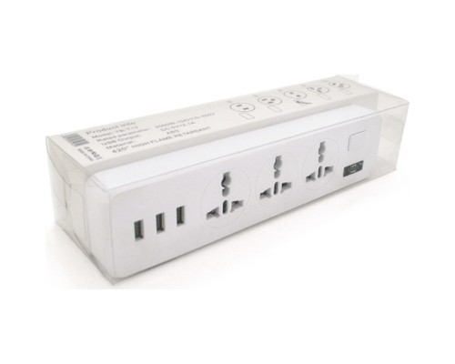 Мережевий фільтр живлення Voltronic TВ-Т13, 3роз, 3*USB White (ТВ-Т13-White)