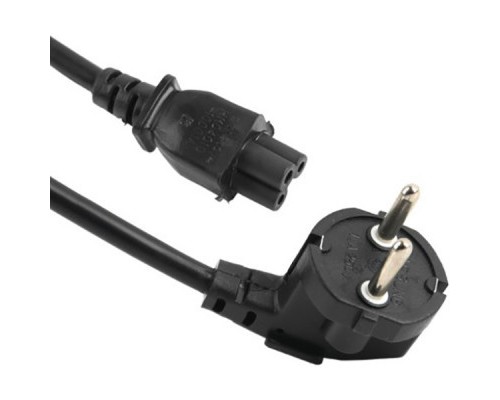 Кабель живлення C5 1.8m Schuko PC-186 CEE7/7-IEC 0.75mm Voltronic (PC-186 CEE7/7-IECC5CU18)