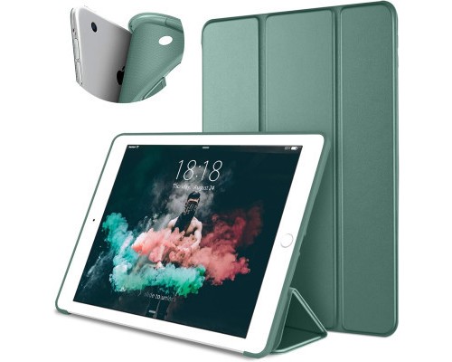 Чохол до планшета BeCover Tri Fold Soft TPU Silicone Apple iPad 9.7 2017/2018 A1822/A1823/A1893/A1954 Dark Green (711129)