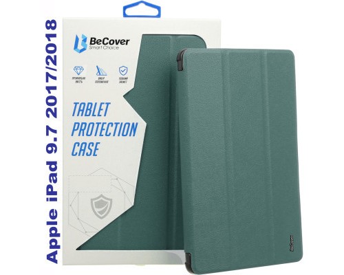 Чохол до планшета BeCover Tri Fold Soft TPU Silicone Apple iPad 9.7 2017/2018 A1822/A1823/A1893/A1954 Dark Green (711129)