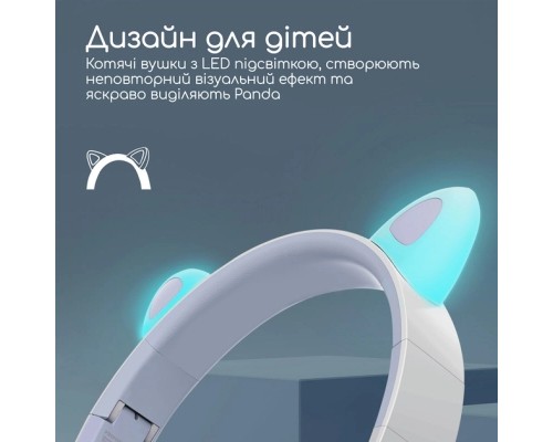 Навушники Promate Panda Lilac (panda.lilac)