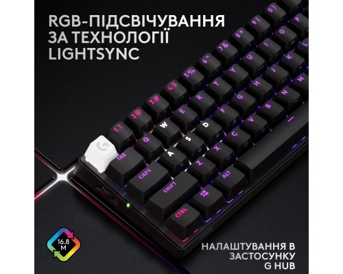 Клавіатура Logitech G Pro X 60 Lightspeed GX Tactile Wireless/Bluetooth UA Black (920-011911)