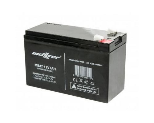 Батарея до ДБЖ Maxxter 12V 7AH (MBAT-12V7AH)