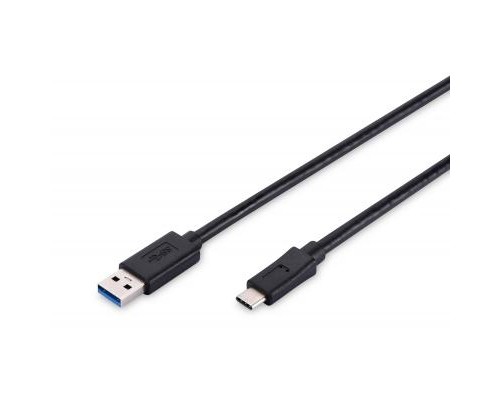 Дата кабель USB 3.0 Type-C to AM 1.0m Digitus (AK-300136-010-S)