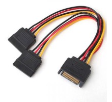 Кабель живлення SATA power 2x 0.2m Atcom (14366)