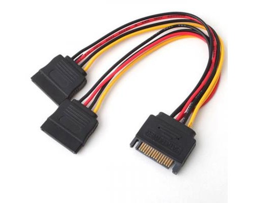 Кабель живлення SATA power 2x 0.2m Atcom (14366)