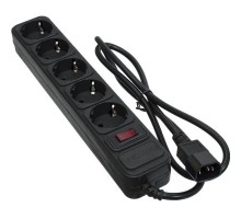 Мережевий фільтр живлення Patron 1 m3*1mm2 (SP-1053U) 5 розеток BLACK (EXT-PN-SP-1053U)
